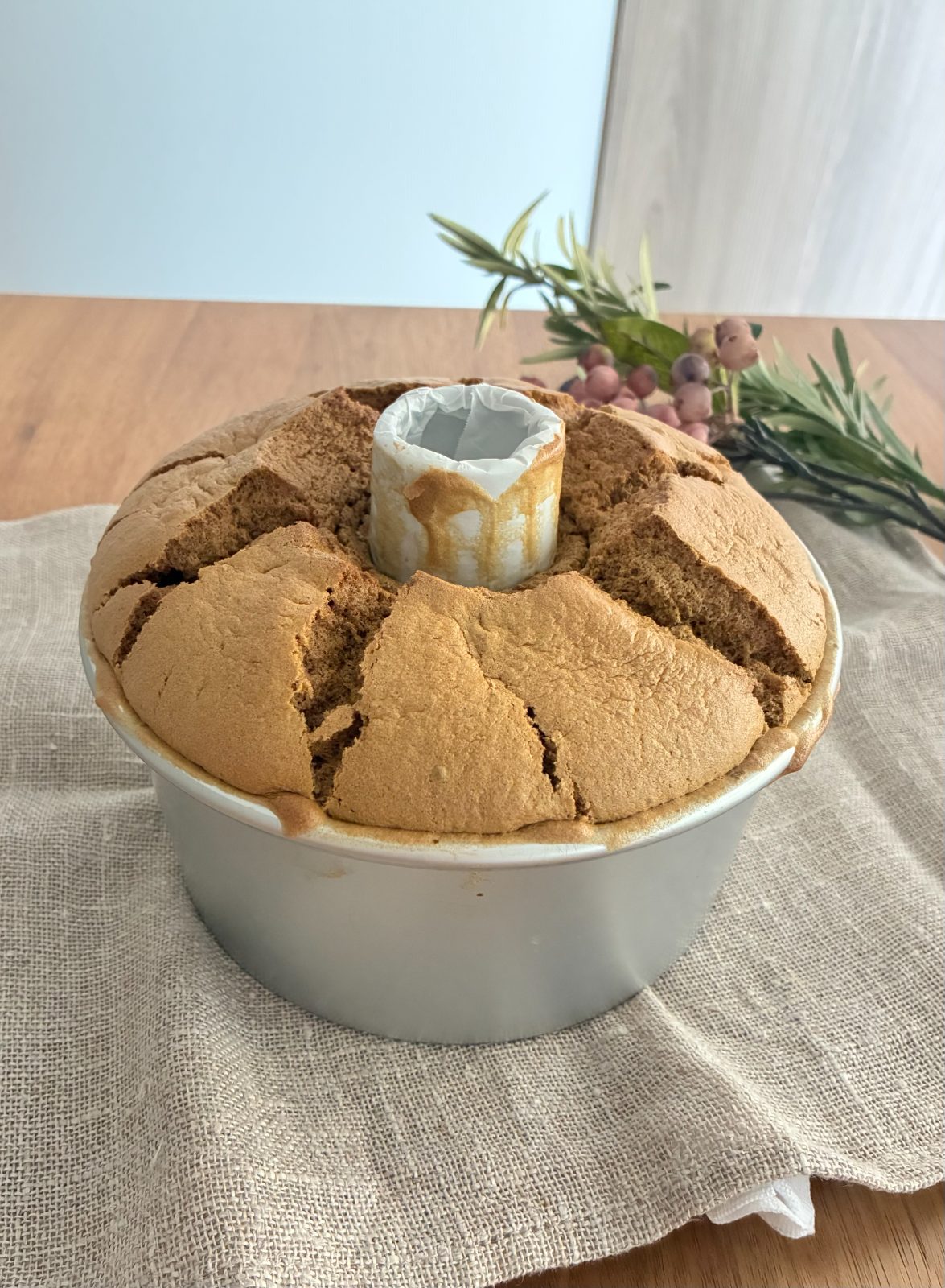 シフォンケーキのカット